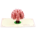 ROHS Cherry Blossom Tree Pop Up Card, Greeting Cards OEM ODM