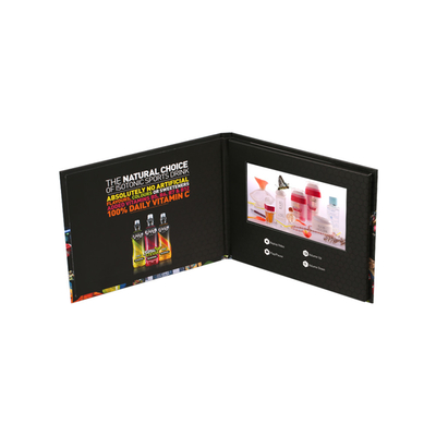 กล่องดนตรีวิดีโอของขวัญหน้าจอ LCD ขนาด 7 นิ้วสำหรับโฆษณาธุรกิจงานแต่งงานเครื่องประดับ