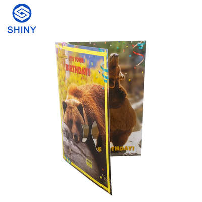 กระดาษเปล่าทำเอง LCD การ์ดอวยพรเปล่า CMYK 4C Printing