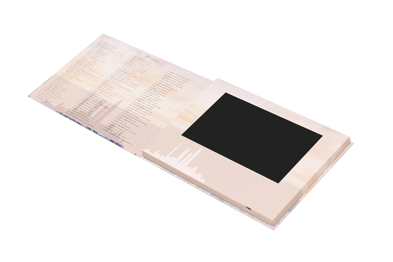 บัตรวีดีโอบรชัวร์ดิจิตอล บัตรจอ LCD เทศกาล สี 256MB ความจํา