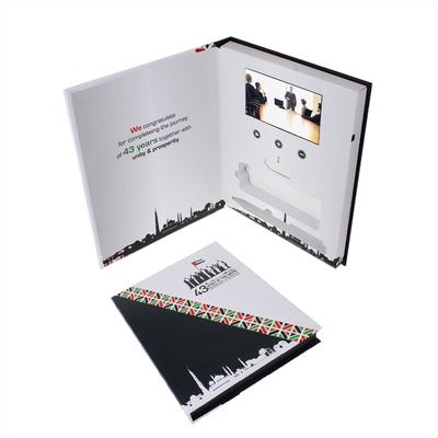 การ์ดอวยพร LCD Video Folder สำหรับคำเชิญ 148×210mm ขนาด 256MB Memory