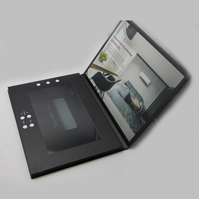 เครื่องเล่นโฆษณา หนังสือเชิญ โฟลเดอร์วิดีโอ จอ LCD ดิจิตอล 7 นิ้ว การ์ดวิดีโอ โปสการ์ด